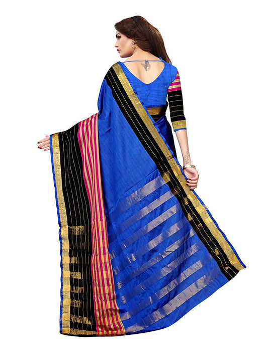 Blue, Black, Pink Color Poly Silk Saree only in Bigswipe