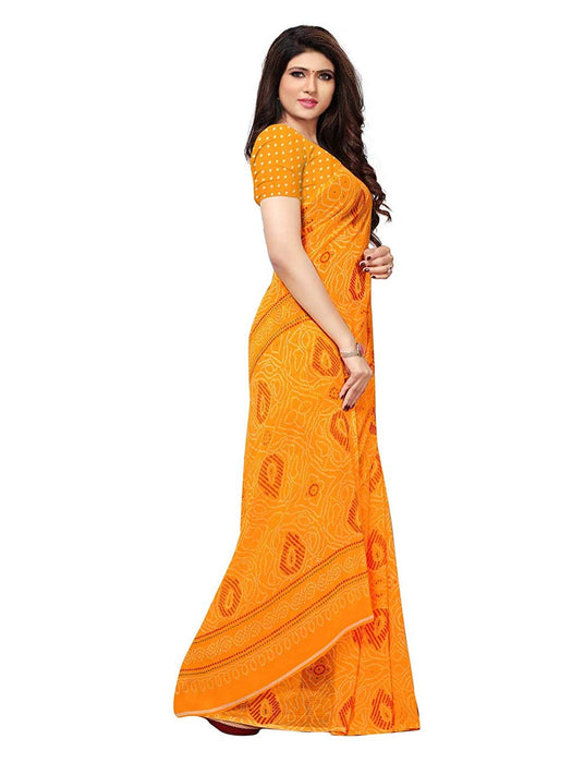 Yellow Color Georgette Saree