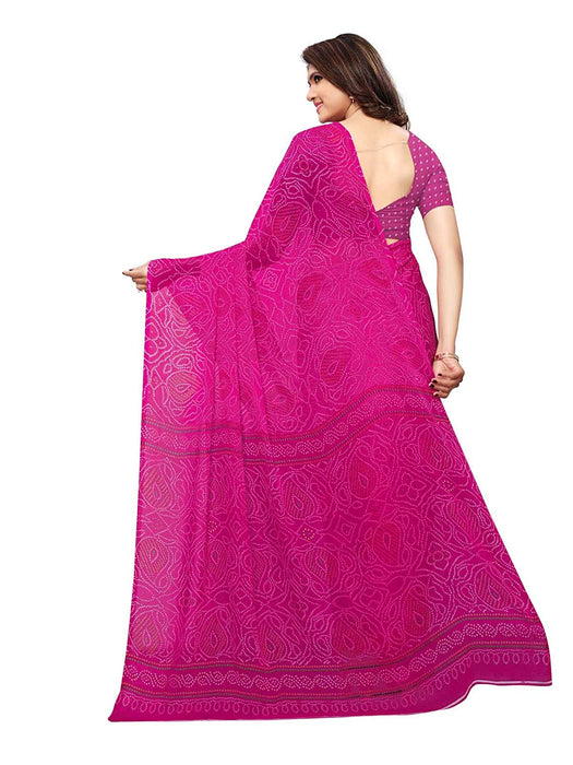 Pink Color Georgette Saree only in Bigswipe