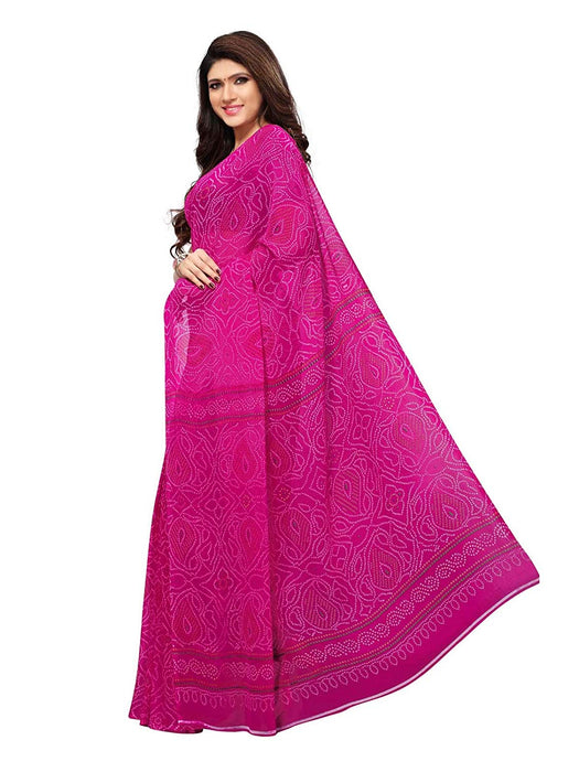 Pink Color Georgette Saree only in Bigswipe