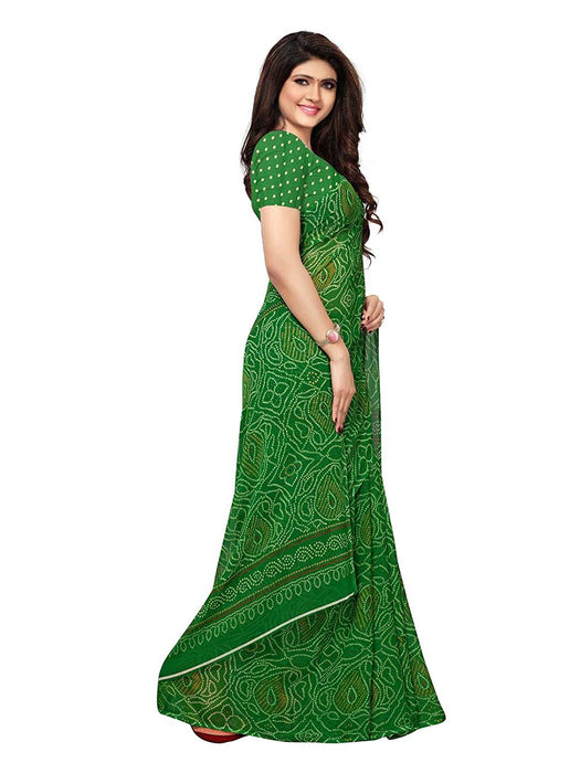 Green Color Georgette Saree only in Bigswipe