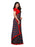 Navy Blue, Multi Color Chiffon Saree only in Bigswipe