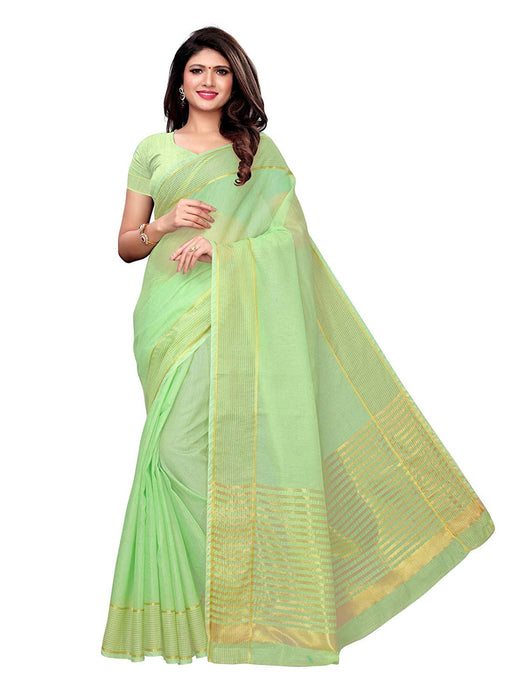 Green Color Poly Silk Saree only in Bigswipe