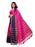 Pink, Navy Blue Color Poly Silk Saree only in Bigswipe