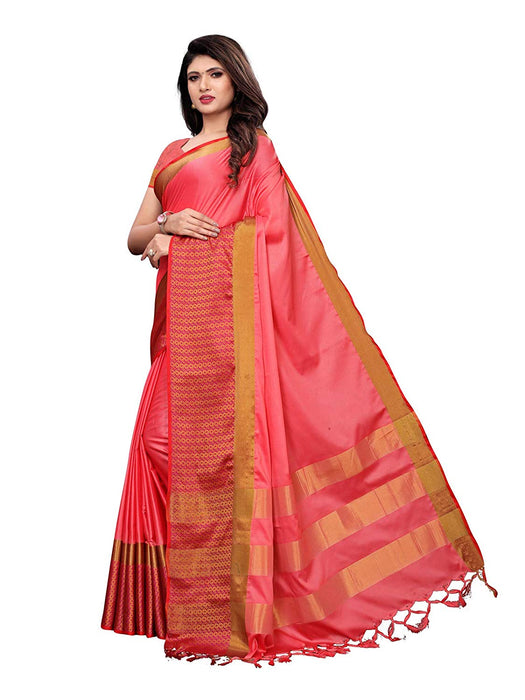 Pink, Purple Color Poly Silk Saree only in Bigswipe