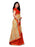 Orange, Multi Color Chiffon Saree only in Bigswipe