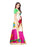 Off White, Pink, Multi Color Poly Silk Saree only in Bigswipe