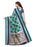 Turquoise, Navy Blue, Multi Color Poly Silk Saree