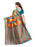 Turquoise, Multi Color Poly Silk Saree