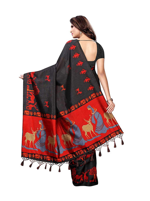 Black, Maroon Color Art Silk Saree only in Bigswipe