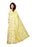 Yellow, Off White Color Crepe Saree