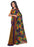 Printed Faux Georgette Gold Color Saree only in Bigswipe