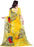 Printed Faux Georgette Yellow Color Saree only in Bigswipe