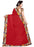 Red Color Printed Chanderi Silk Saree With Blouse