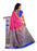 Pink Color Printed Silk Blend Saree With Blouse only in Bigswipe