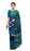 Blue &amp; Turquoise Blue Color Printed Georgette Saree With Blouse only in Bigswipe