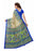 Blue and beige Color Printed Bhagalpuri Silk Saree With Blouse only in Bigswipe