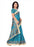 Blue Color Printed Khadi Silk Jhalor Saree With Blouse only in Bigswipe