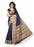 Blue Color Printed Khadi Silk Jhalor Saree With Blouse only in Bigswipe