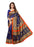 Blue Color Printed Bhagalpuri Silk Saree With Blouse only in Bigswipe