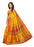 Yellow Color Printed Bhagalpuri Silk Saree With Blouse