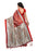 Red Color Printed Khadi Silk Jhalor Saree With Blouse