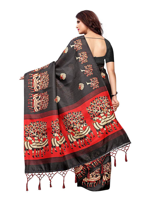 Black, Maroon Color Art Silk Saree only in Bigswipe