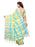 Yellow, Blue Color Linen (Poly Linen) Saree