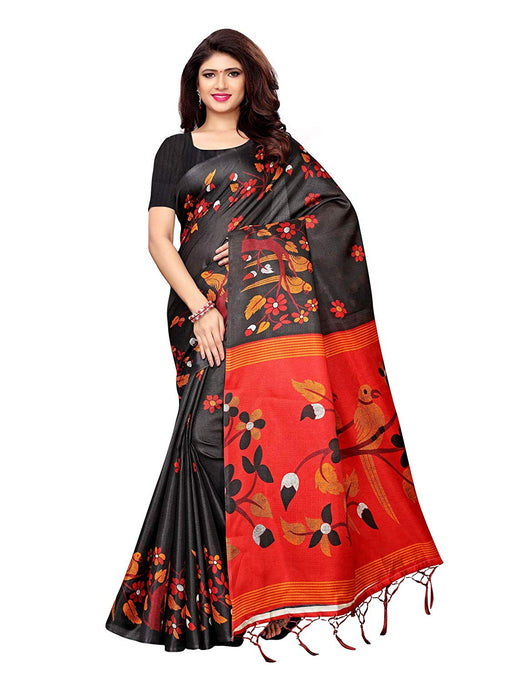 Black, Maroon Color Art Silk Saree only in Bigswipe