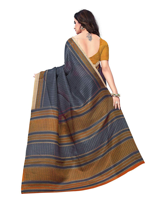 Grey, Yellow Color Art Silk Saree only in Bigswipe