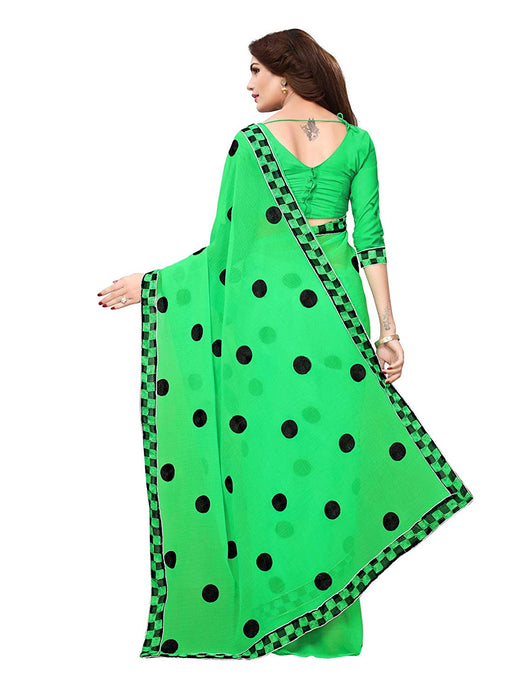 Green Color Georgette Saree only in Bigswipe