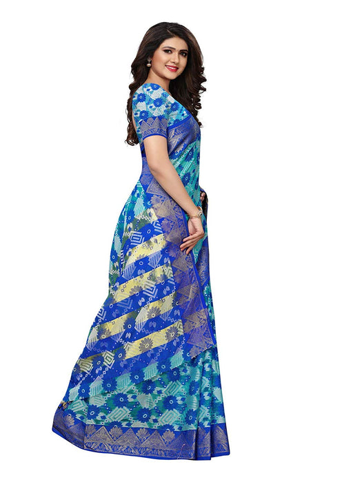 Blue Color Poly Silk Saree only in Bigswipe