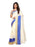 Off White, Blue Color Cotton Silk Saree only in Bigswipe