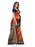 Navy Blue, Orange, Multi Color Poly Silk Saree only in Bigswipe