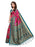 Turquoise, Pink, Multi Color Poly Silk Saree