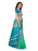 Turquoise, Multi Color Bhagalpuri Silk Saree