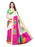 Off White, Pink, Multi Color Poly Silk Saree only in Bigswipe