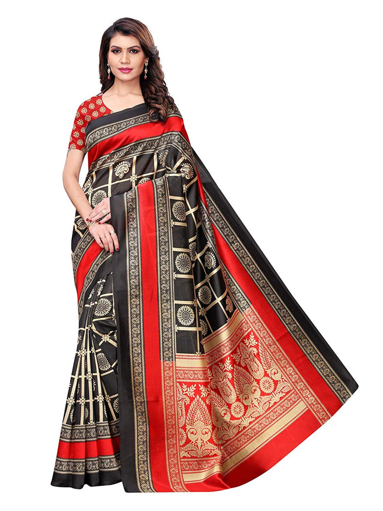 Black, Red, Multi Color Art Silk Saree only in Bigswipe