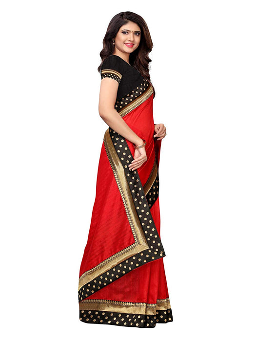 Maroon Color Bhagalpuri Silk Saree only in Bigswipe