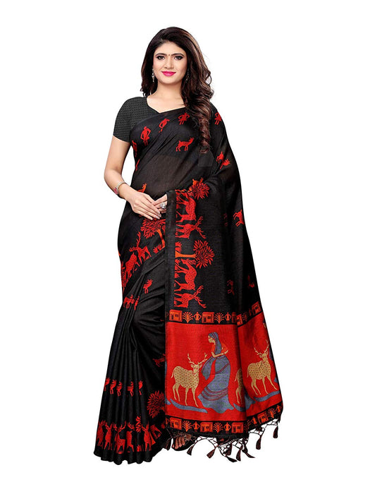 Black, Maroon Color Art Silk Saree only in Bigswipe