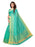 Turquoise Color Cotton Silk Saree