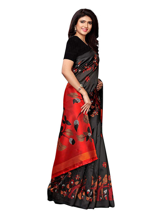 Black, Multi Color Poly Silk Saree only in Bigswipe