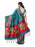 Turquoise, Pink, Multi Color Poly Silk Saree