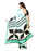 Off White,Turquoise, Multi Color Satin Saree only in Bigswipe
