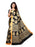 Black, Beige, Orange Color Satin Saree only in Bigswipe