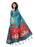 Turquoise, Maroon Color Art Silk Saree