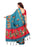 Turquoise, Maroon Color Art Silk Saree