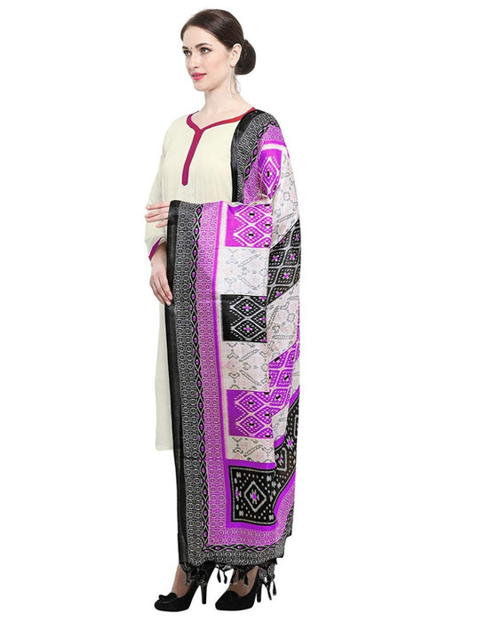 Black, Pink Color Art Silk Dupatta only in Bigswipe