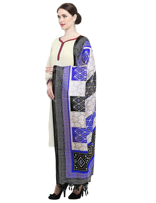 Black, Blue Color Art Silk Dupatta only in Bigswipe