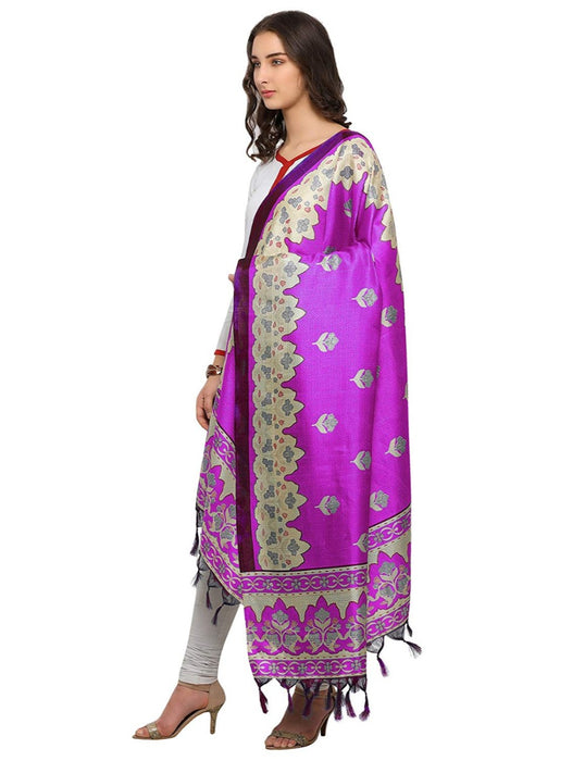 Pink, Cream Color Art Silk Dupatta only in Bigswipe